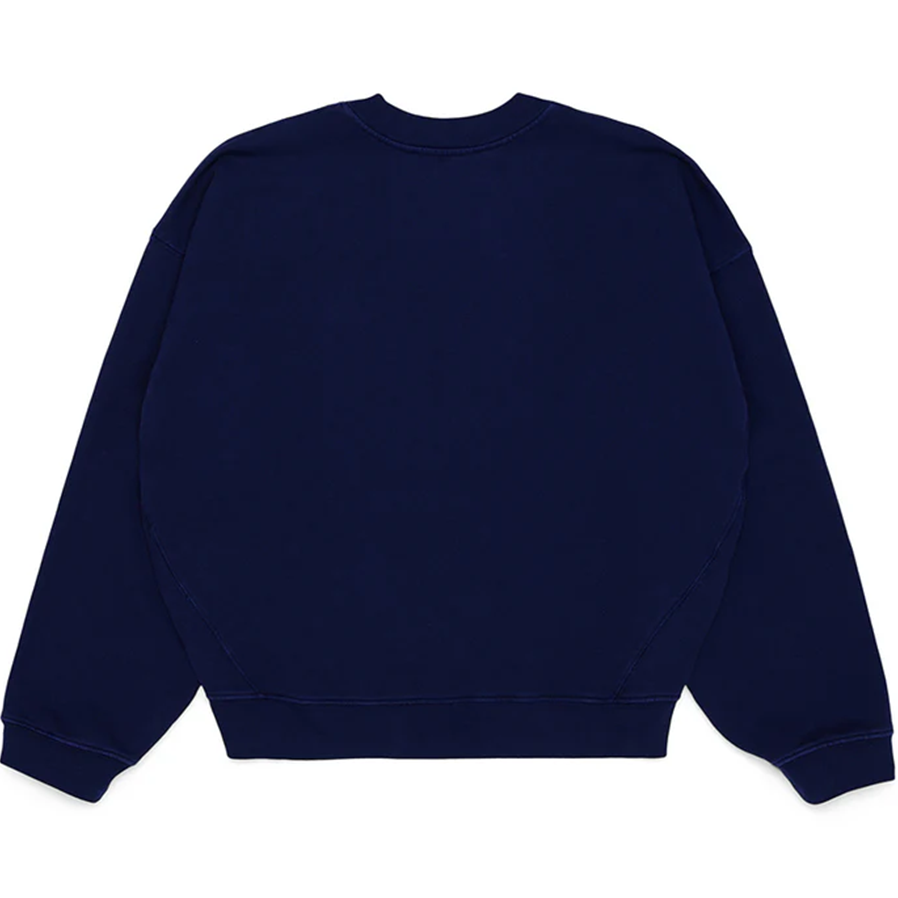 Sp5der Varsity Web Crewneck Navy