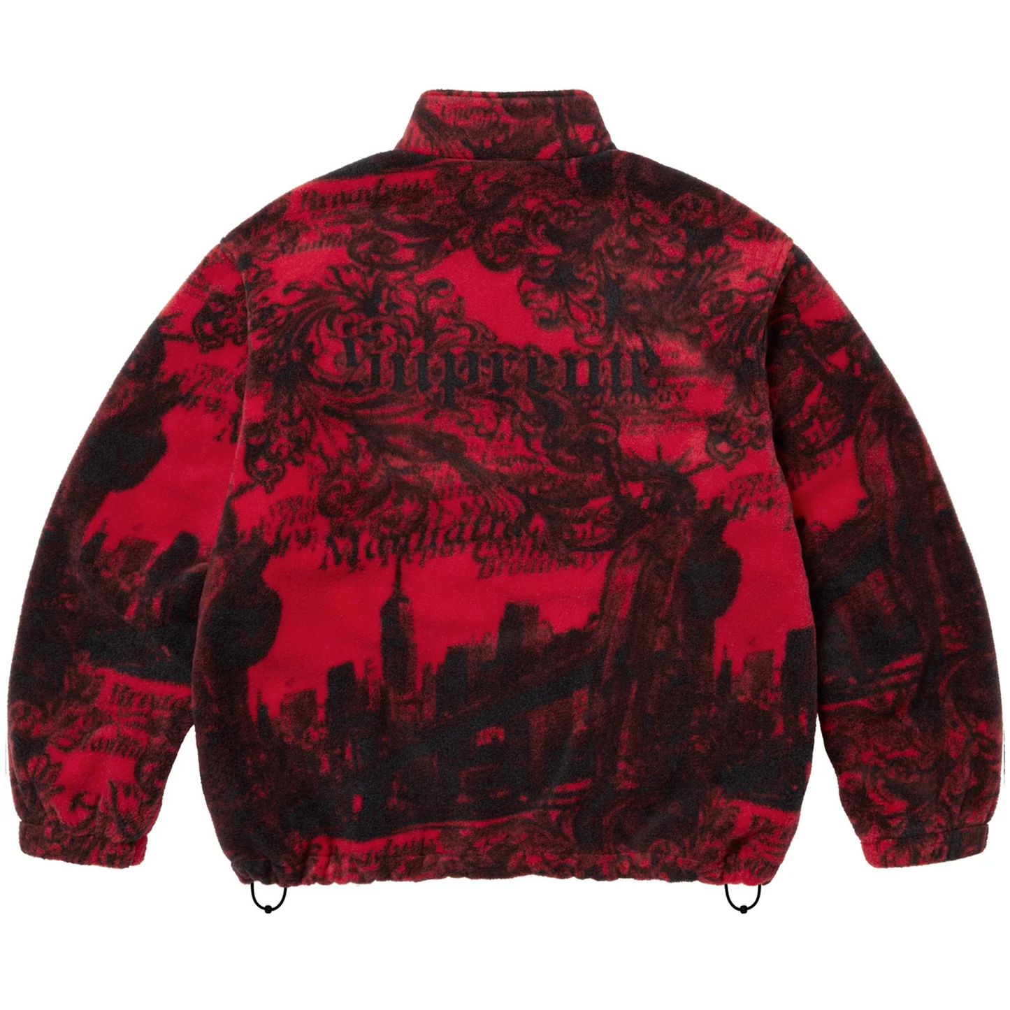 Supreme New York Fleece Jacket (FW25) Red