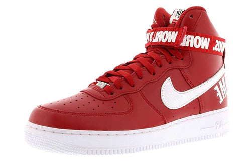 698696 610 Nike Air Force 1 High Supreme World Famous Red