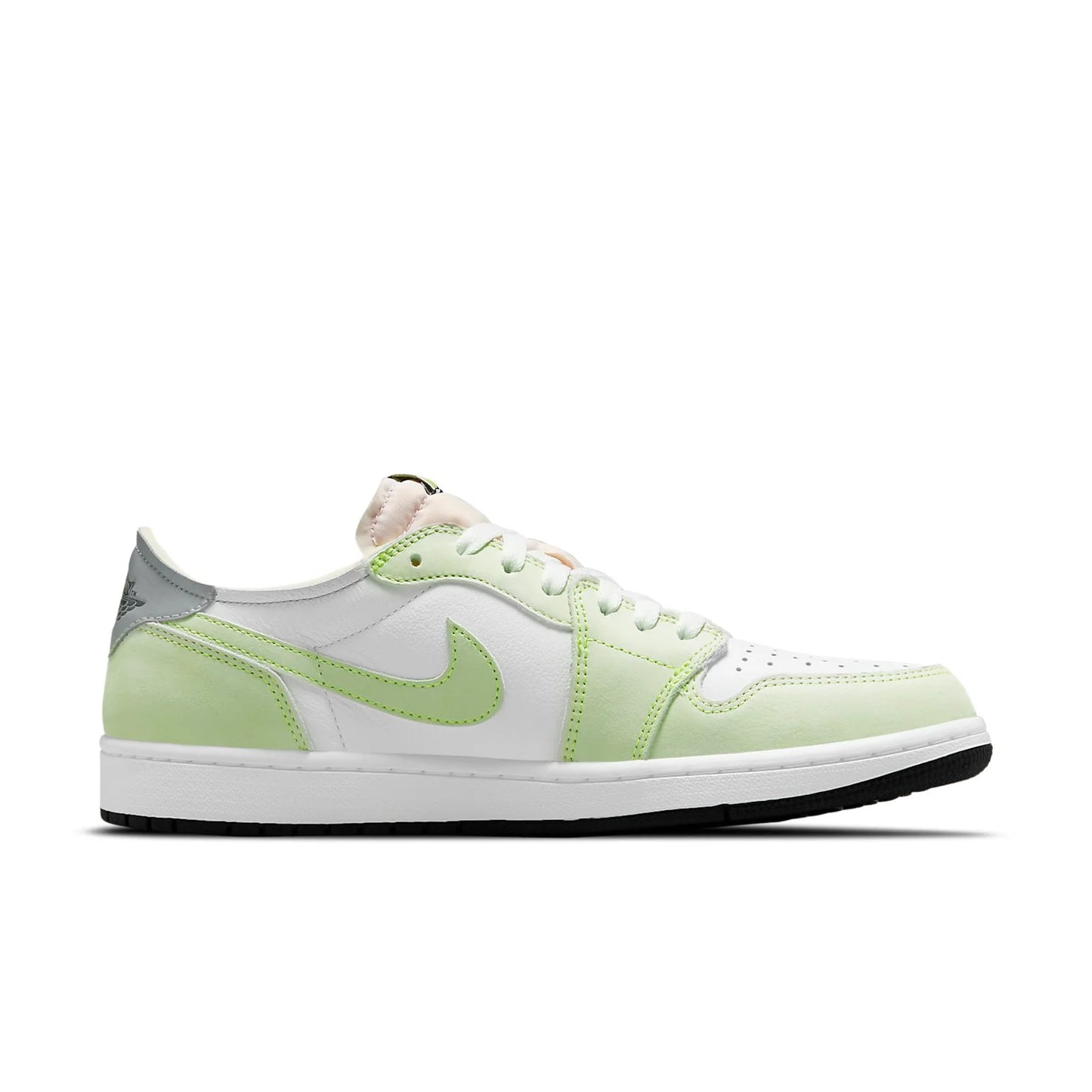 DM7837 103 Air Jordan 1 Retro Low White Ghost Green Black