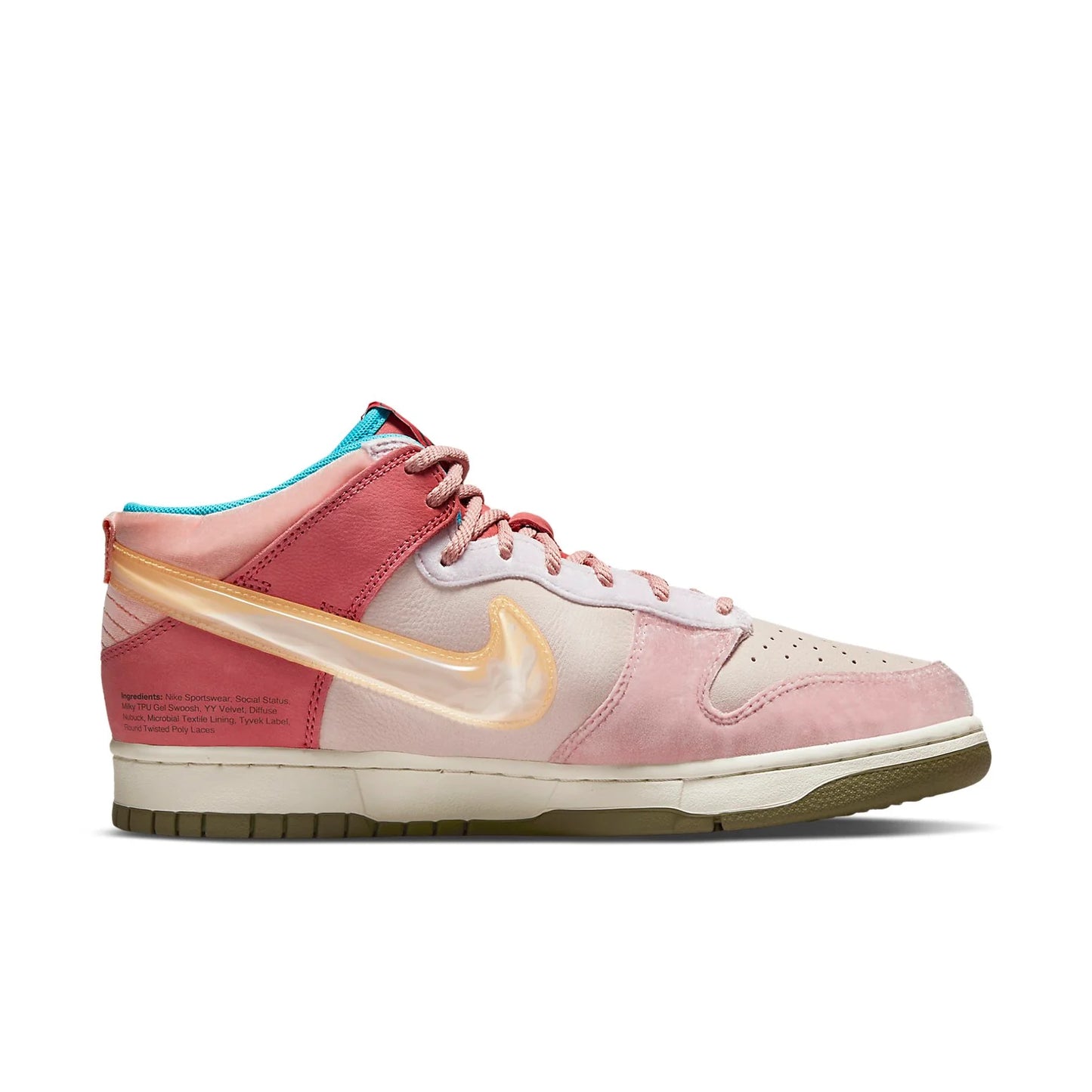 DJ1173 600 Nike Dunk Mid Social Status Free Lunch Strawberry Milk