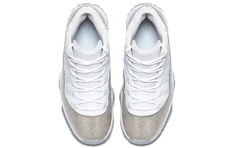 AR0715 100 Air Jordan 11 Retro White Metallic Silver (Women's)