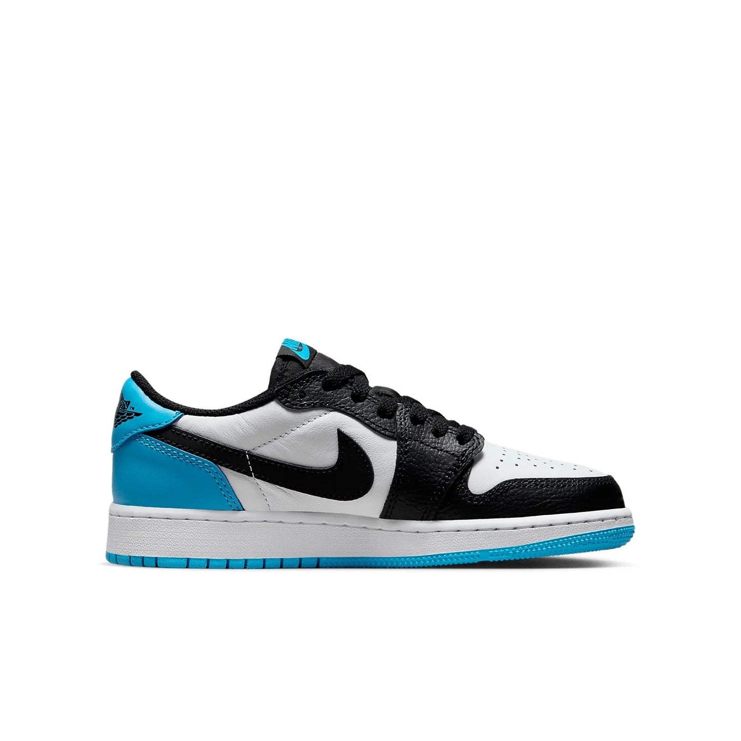 CZ0858 104 Jordan 1 Retro Low OG Black Dark Powder Blue (GS)
