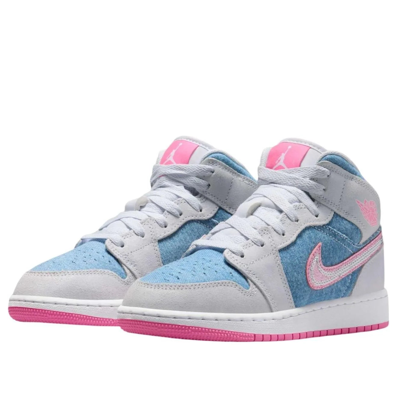 HQ1999 400 Air Jordan 1 Mid Denim Sequin (GS)