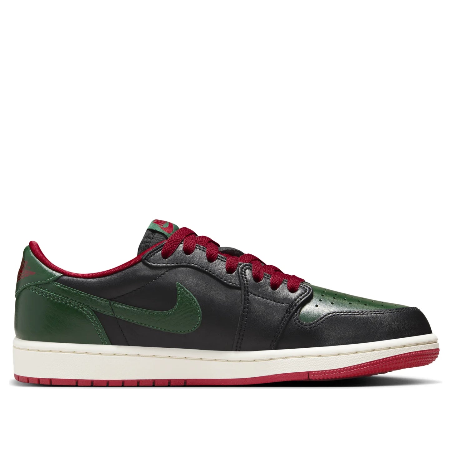 CZ0775 036 Jordan 1 Retro Low OG Gorge Green Varsity Red (Women's)