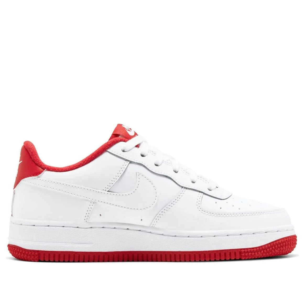 CD6915 101 Nike Air Force 1 White University Red (GS)
