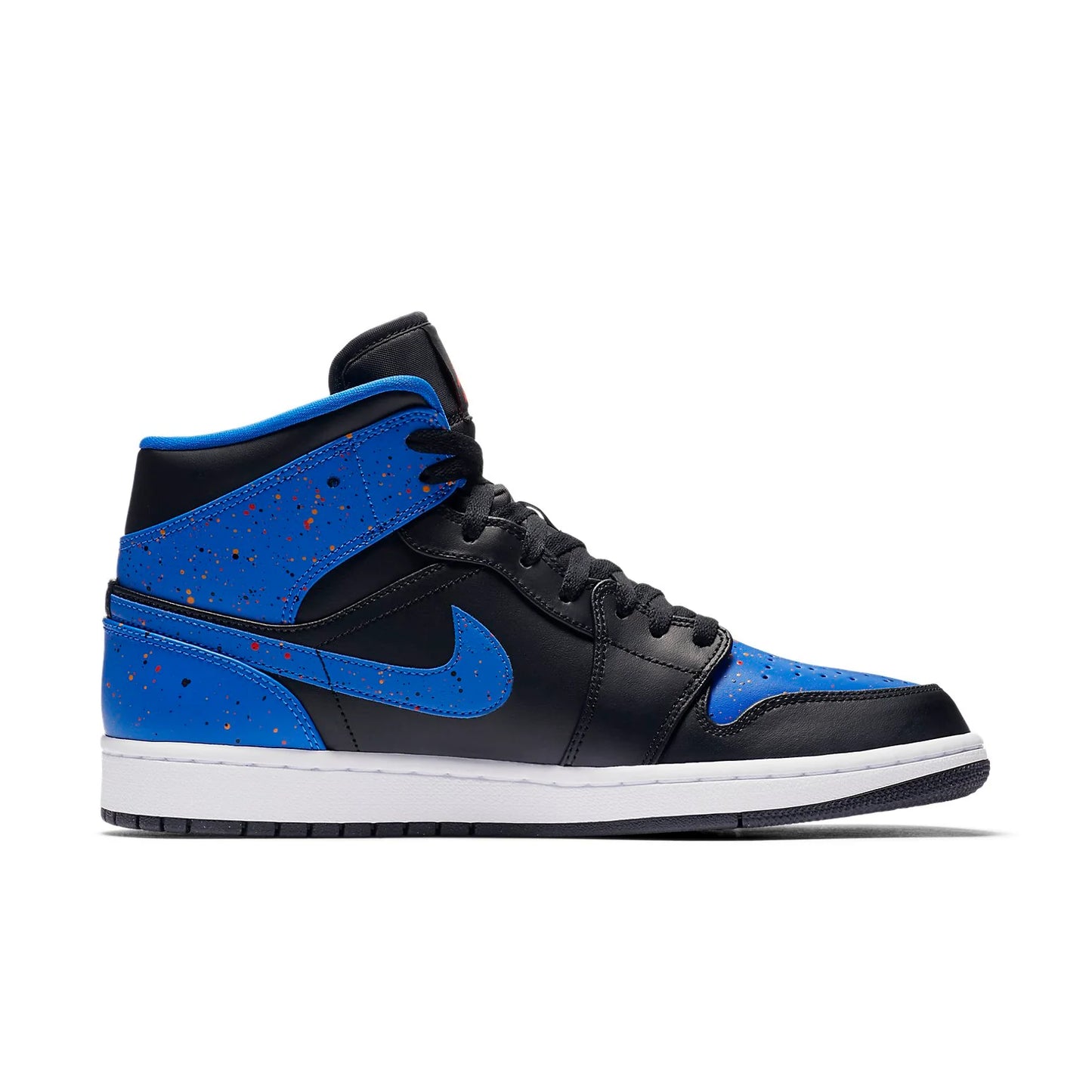 554724 048 Jordan 1 Mid Royal Paint Splatter [NO BOX]