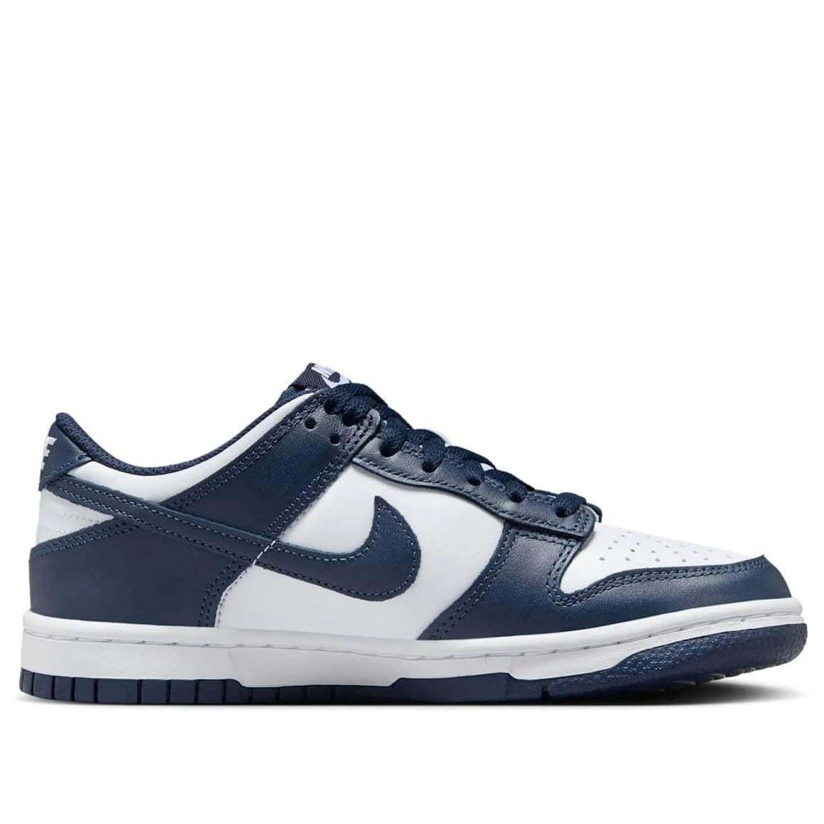 FB9109 116 Nike Dunk Low White Midnight Navy (GS)