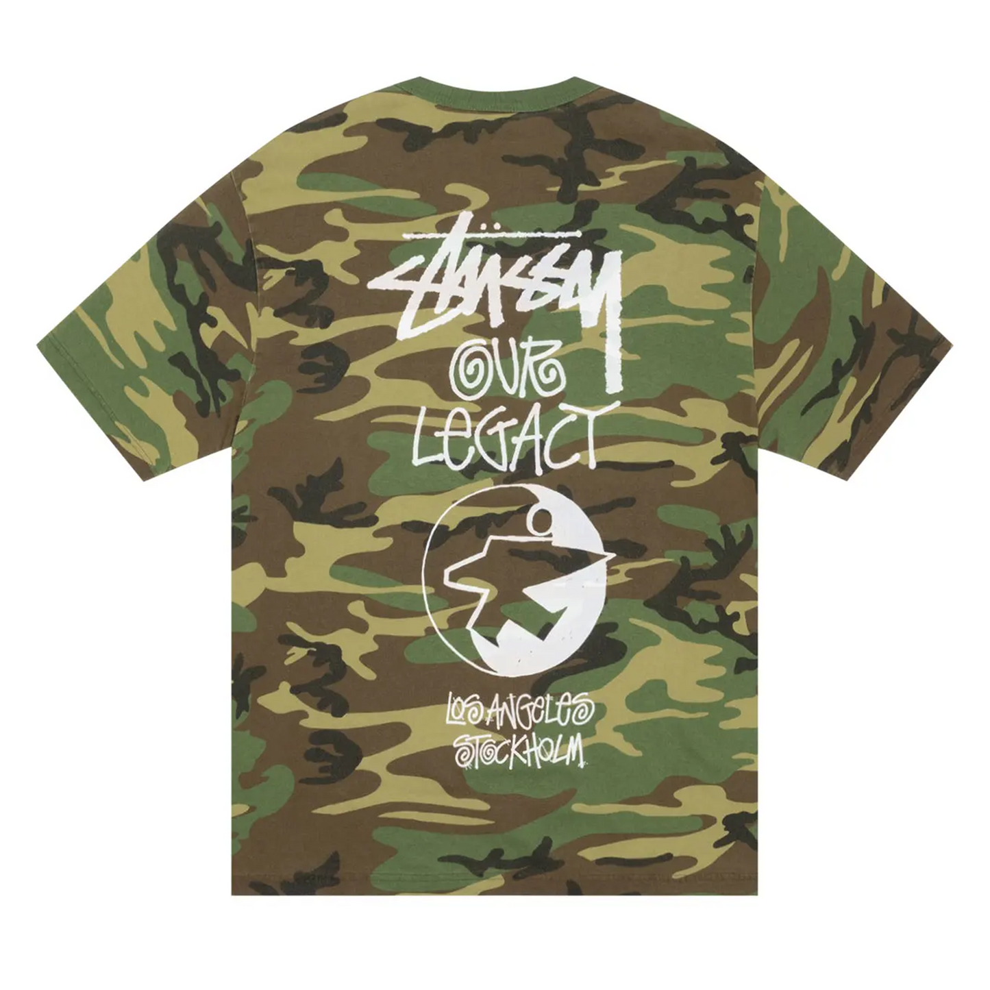 Stussy x Our Legacy Work Shop Surfman Tee Pigment Dyed 'Camo'