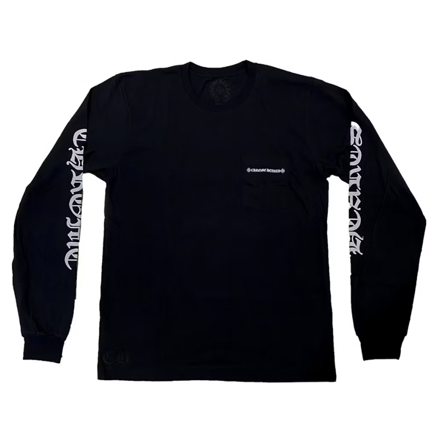 Chrome Hearts Cemetery Cross Tire Tracks L/S T-shirt Black [USED] - L (Used)