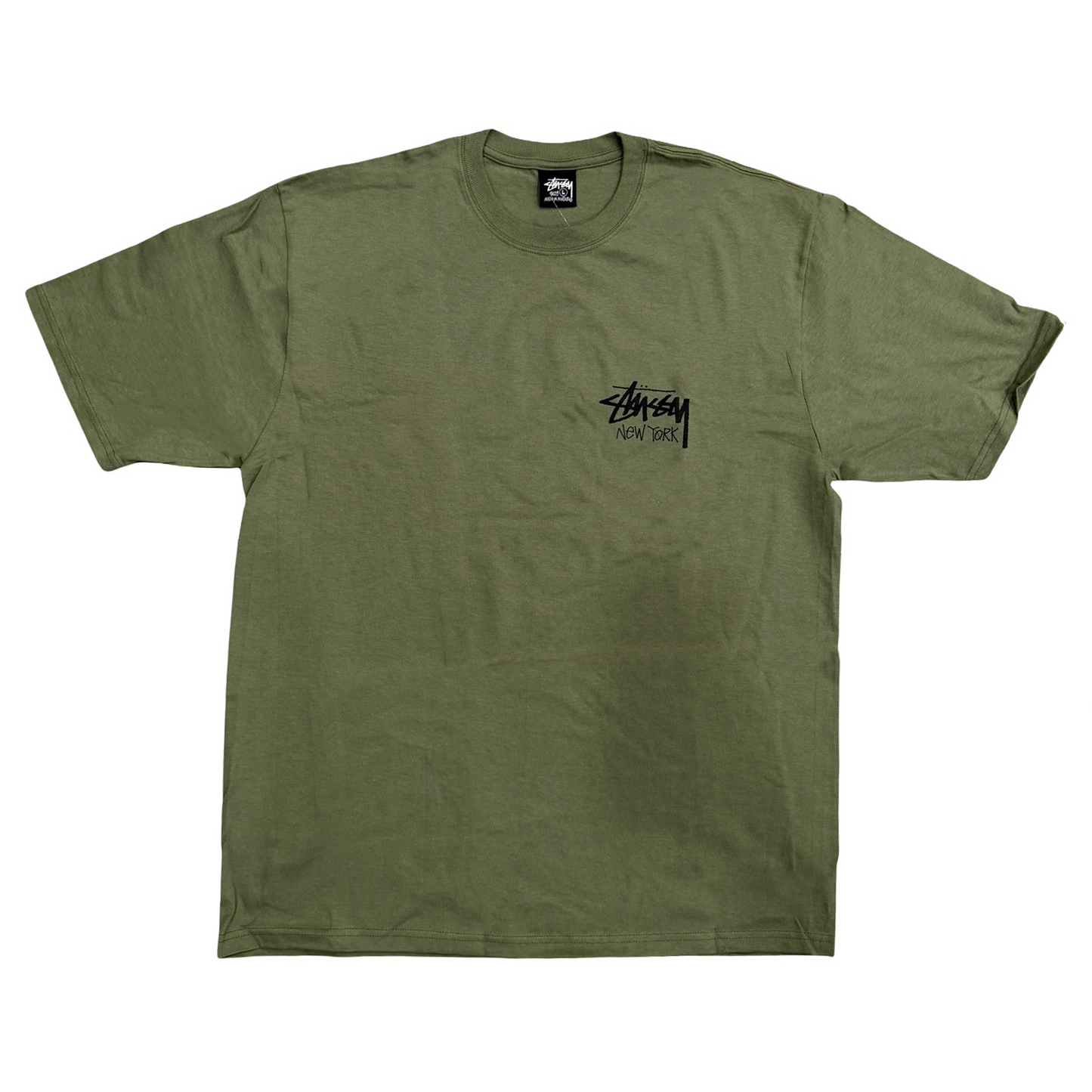 Stussy Stock New York Tee Olive