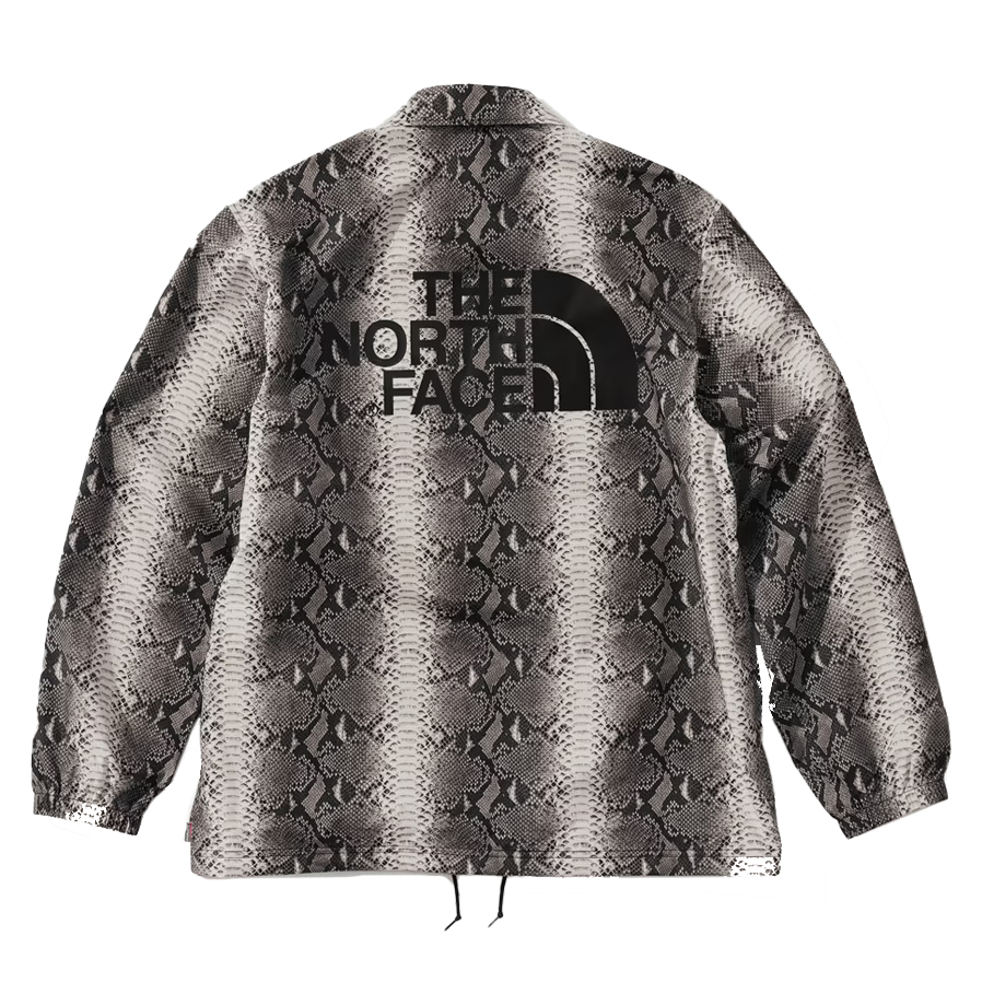 Supreme The North Face Snakeskin Taped Seam Coaches Jacket Black [USED] - L (Used)