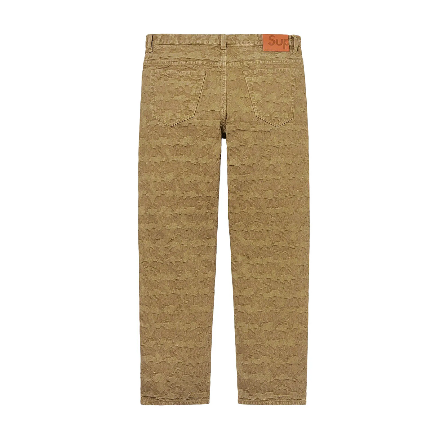 Supreme Fat Tip Jacquard Regular Jean Olive [USED] - 34 (Used)