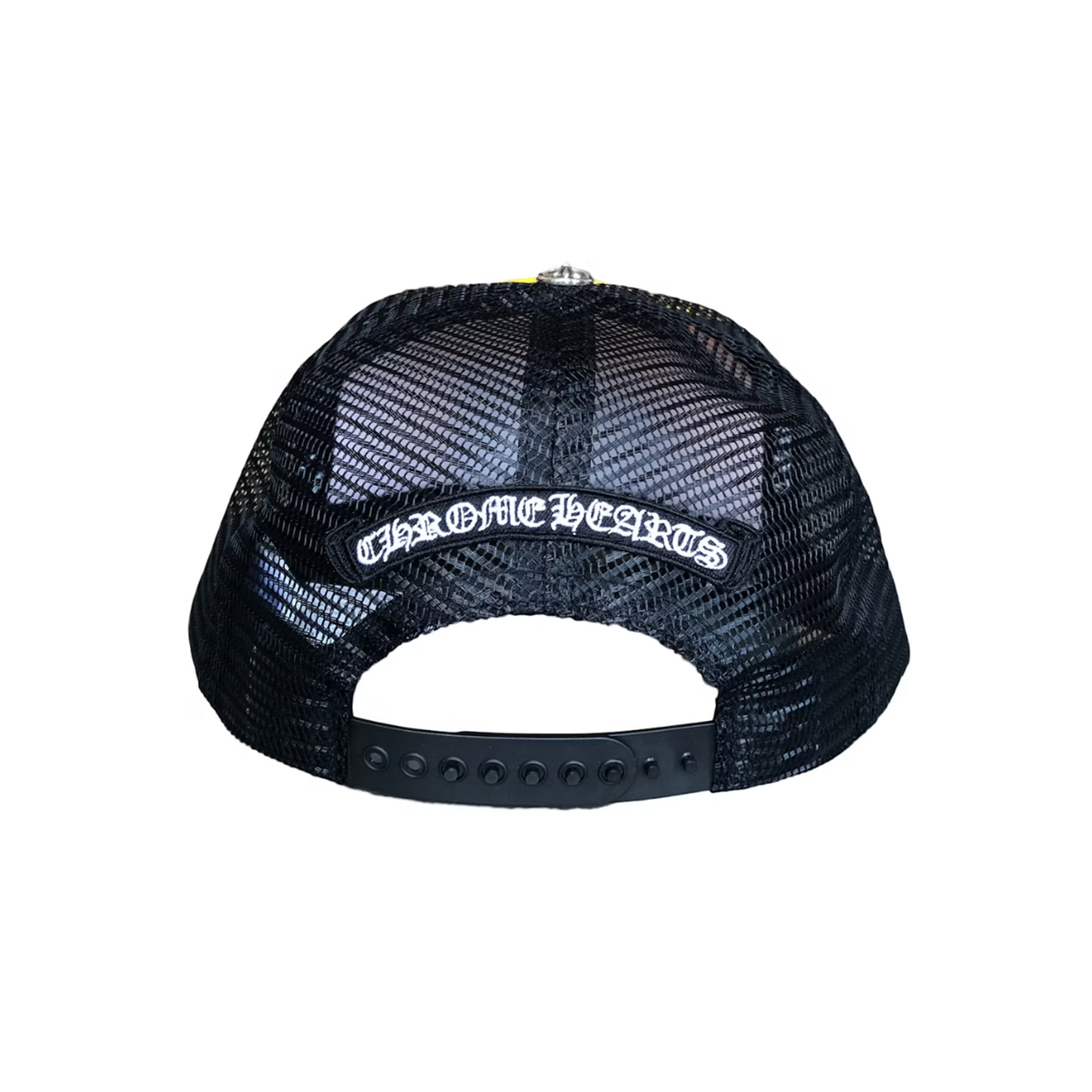 Chrome Hearts Matty Boy Sex Records Link Trucker Hat Black/Yellow [USED]