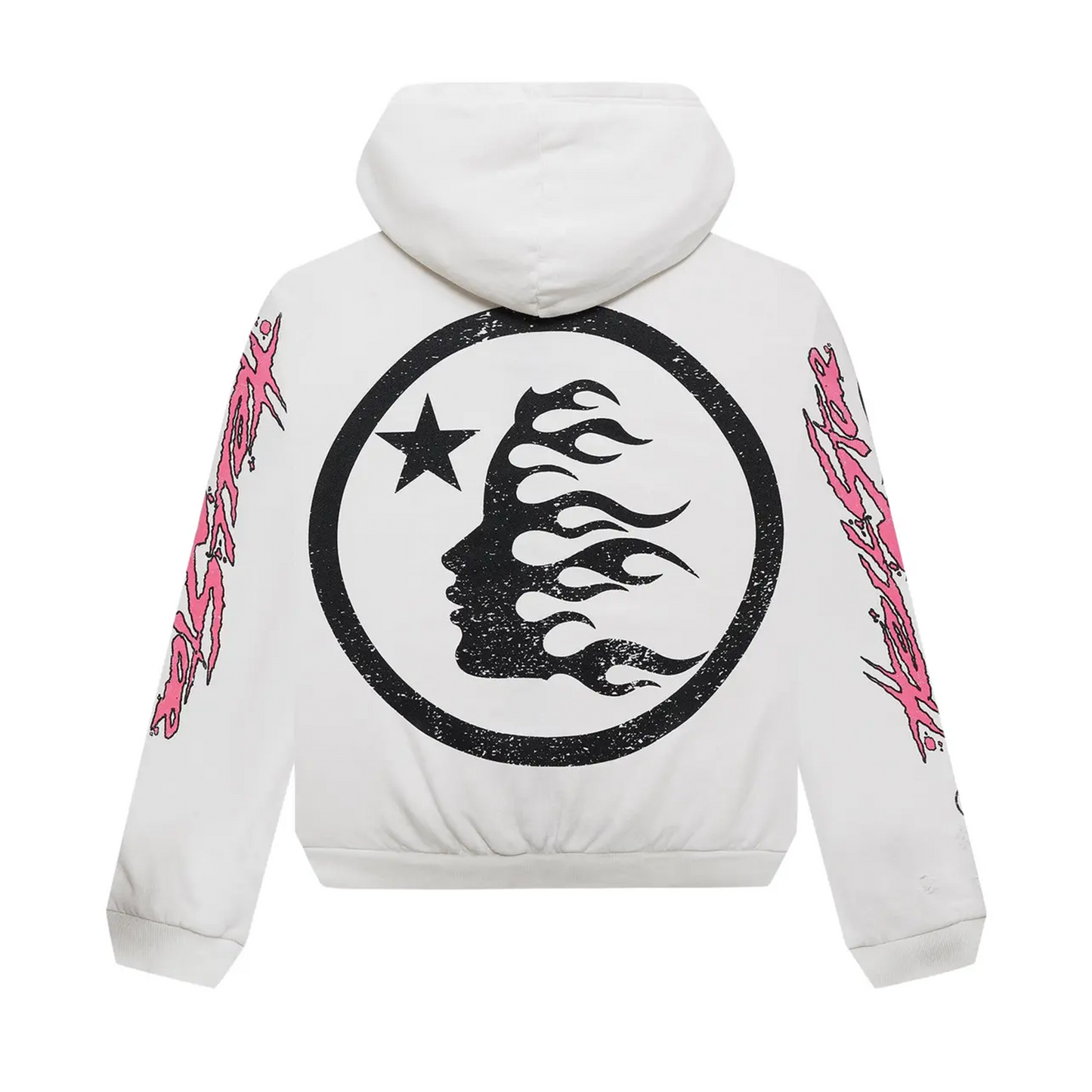 Hellstar Records Glitter Zip-Up White [USED] - L (Used)