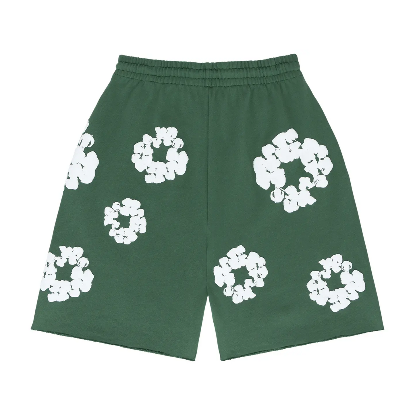 Denim Tears The Cotton Wreath Shorts Green [USED] - L (Used)