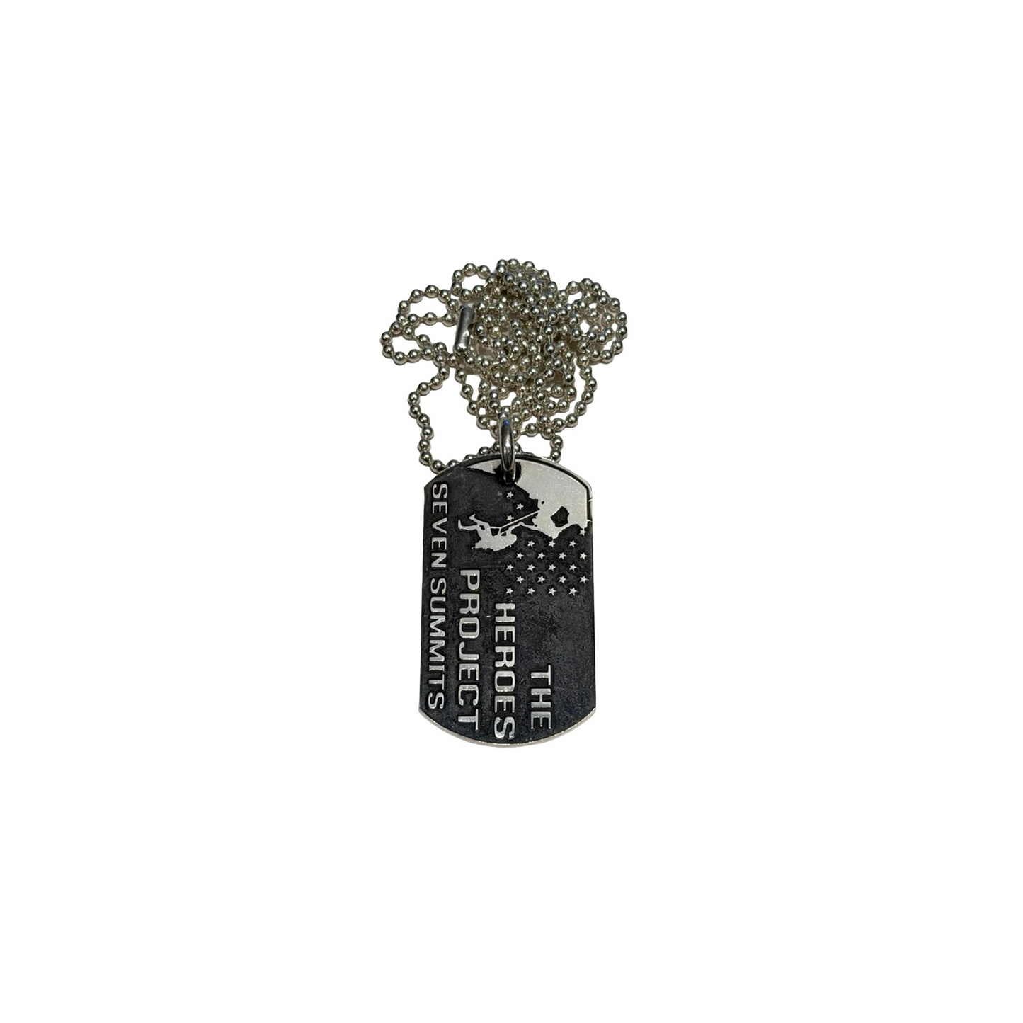 Chrome Hearts The Heroes Project American Flag Horseshoe Dog Tag Pendant