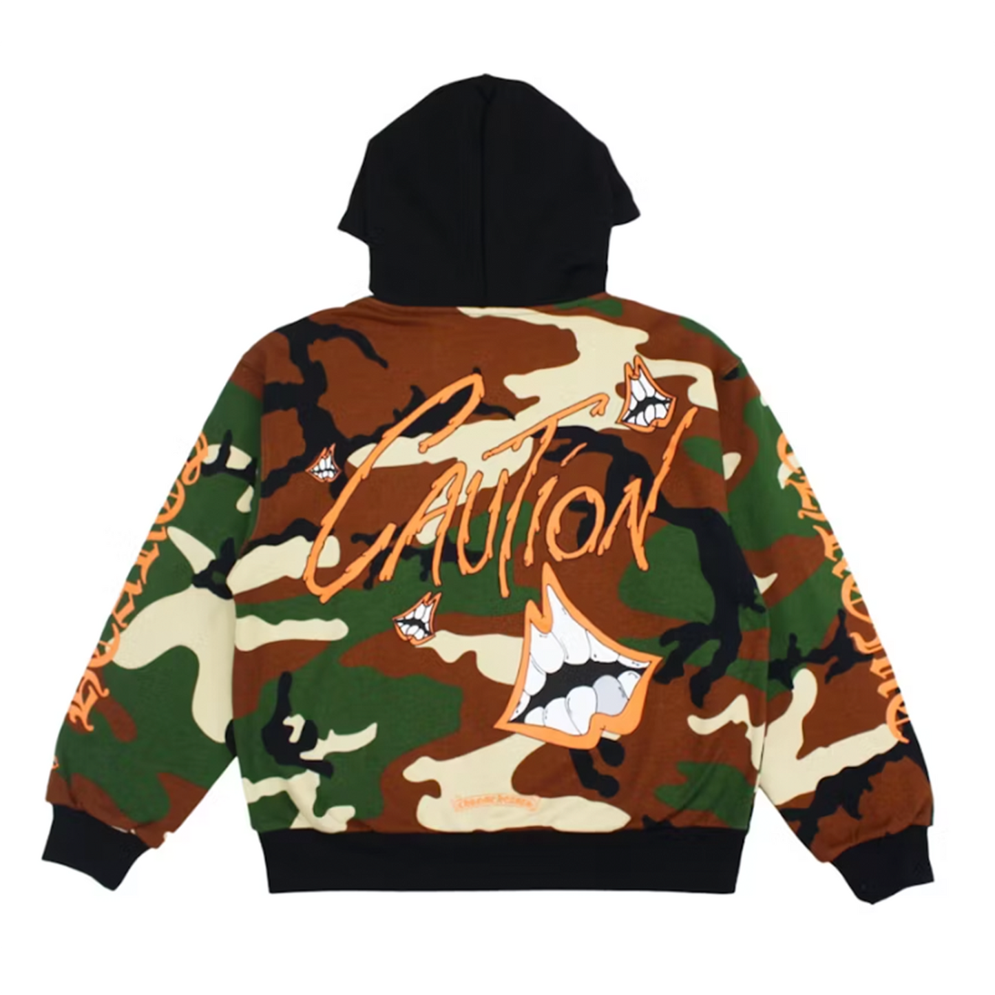 Chrome Hearts Matty Boy Caution Thermal Zip Up Hoodie [USED] - S (Used)