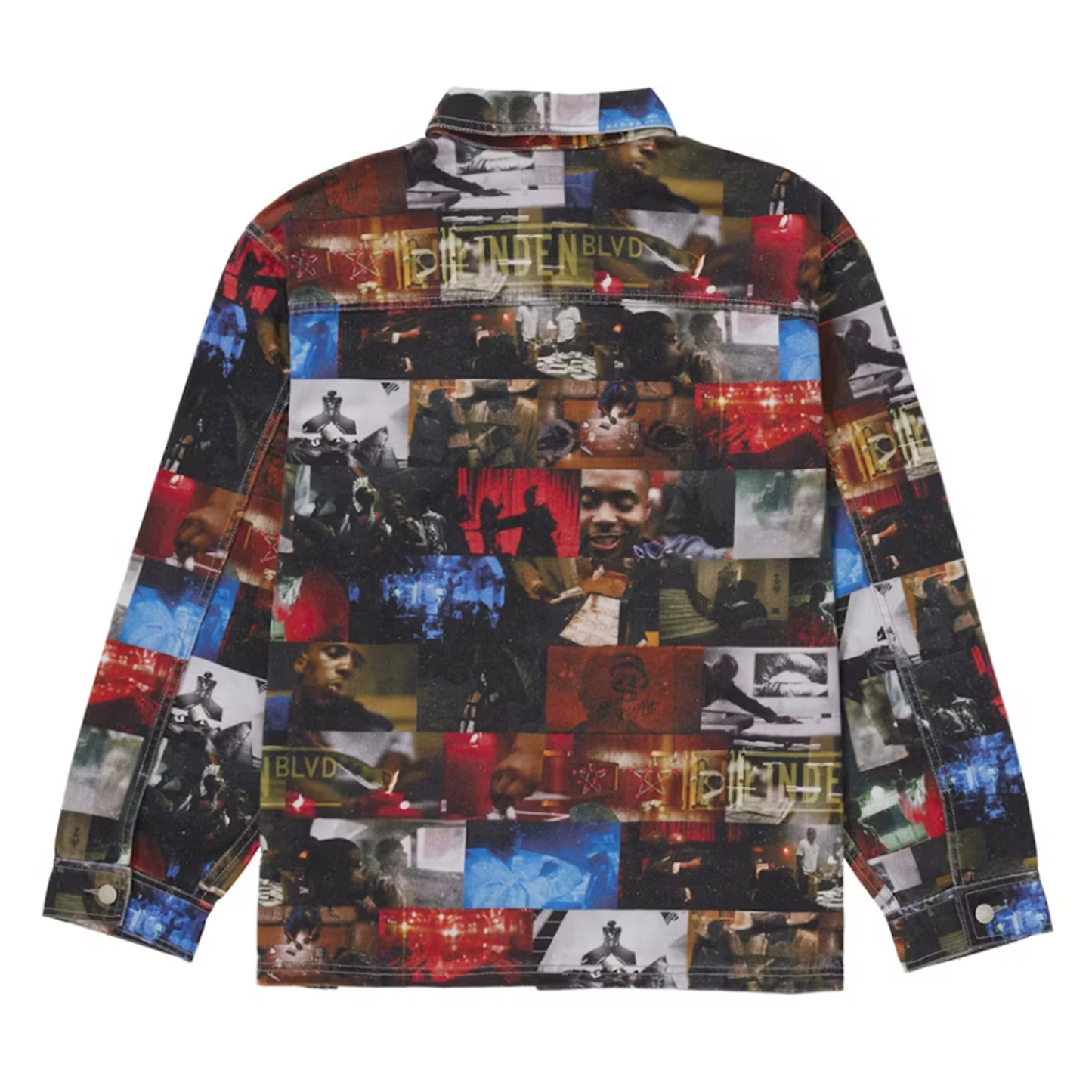 Supreme Nas and DMX Collage Denim Chore Coat Multicolor [USED] - M (Used)