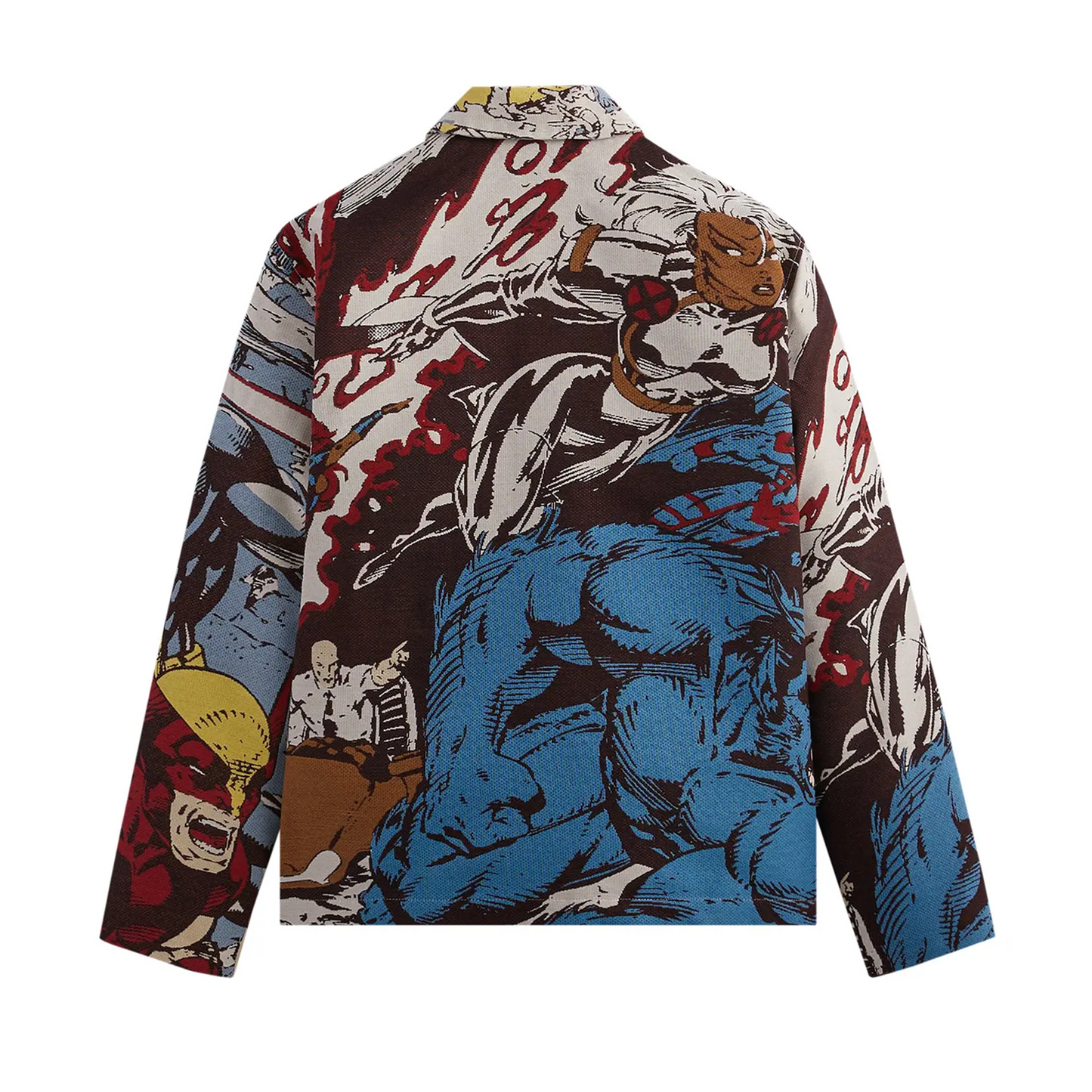 Kith x Marvel X-Men Tapestry Coaches Jacket Black PH [USED] - L (Used)
