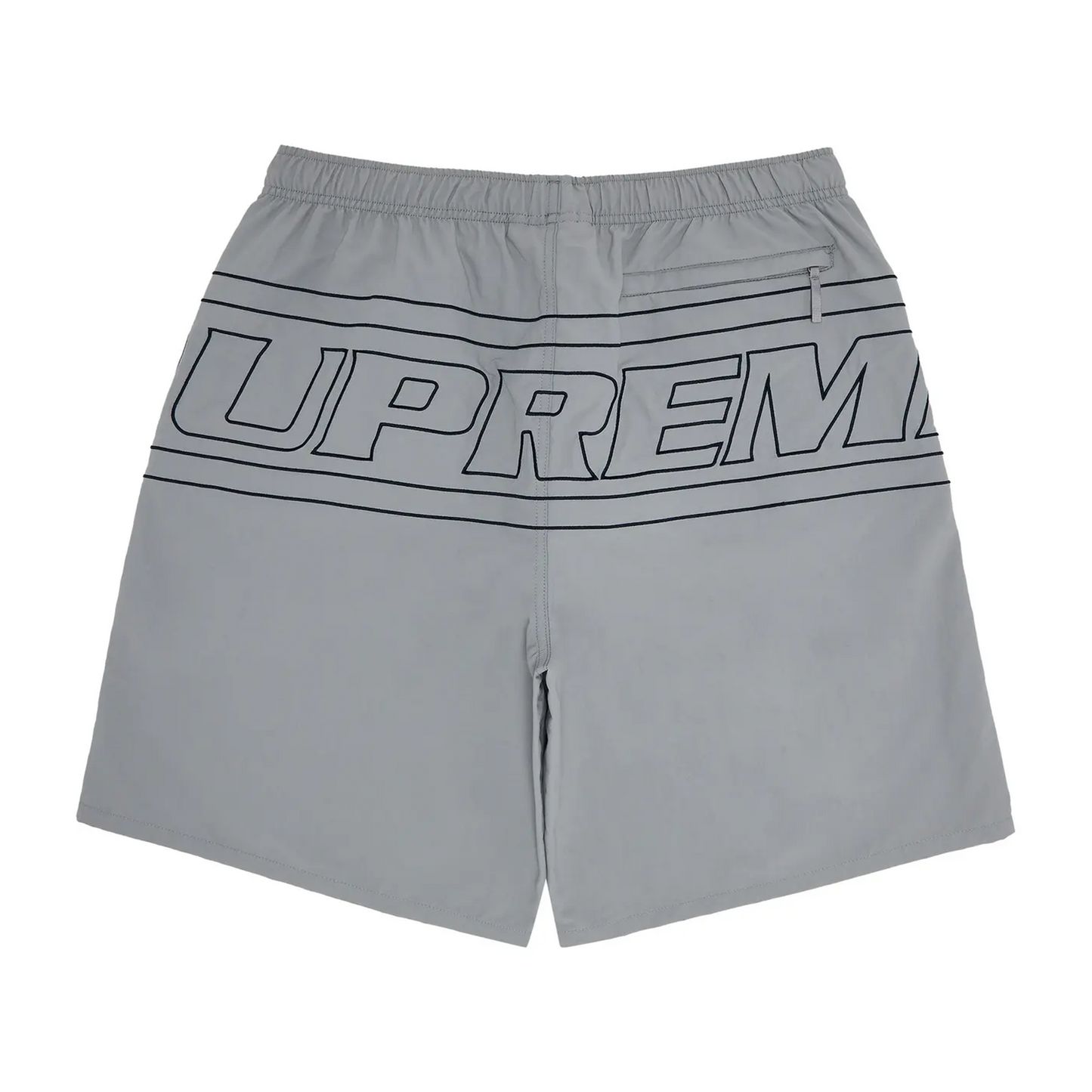 Supreme Big Logo Nylon Short Grey [USED] - L (Used)
