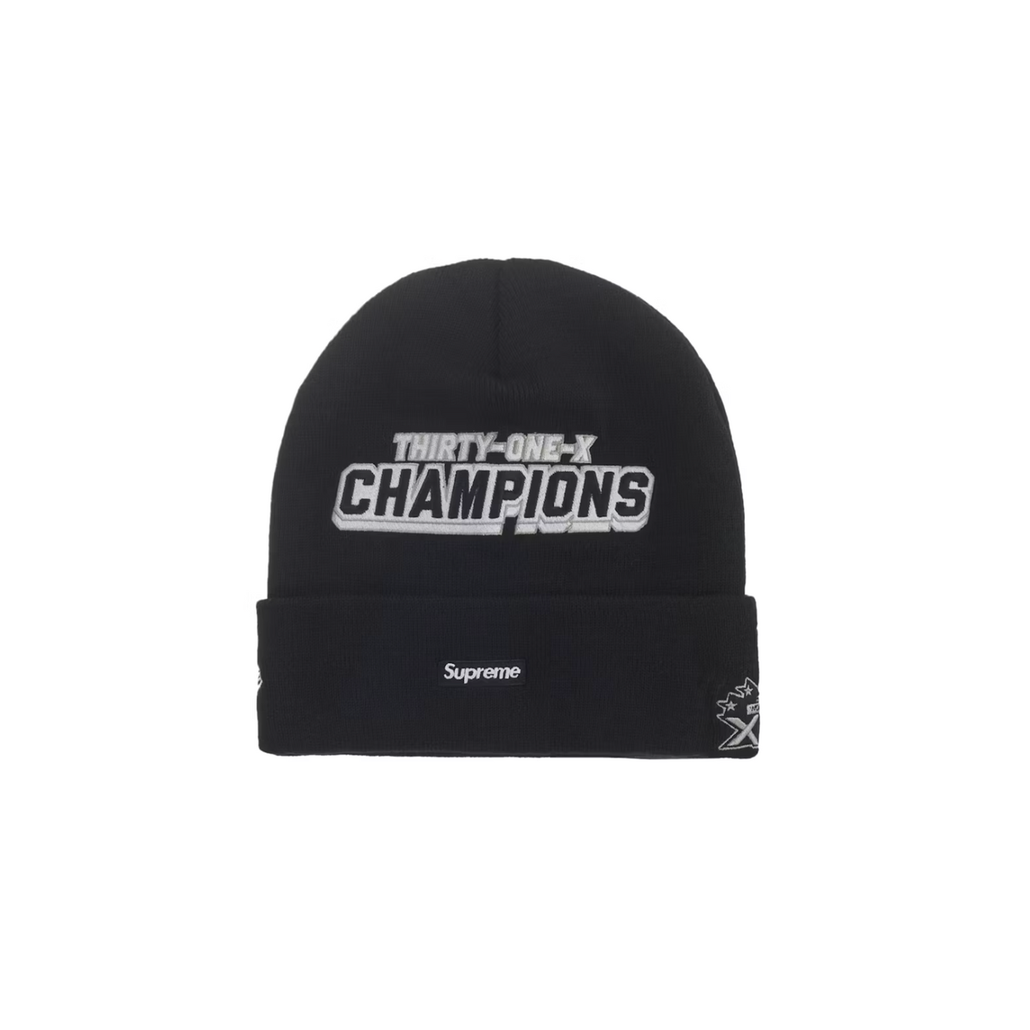 Supreme New Era Football Beanie Black