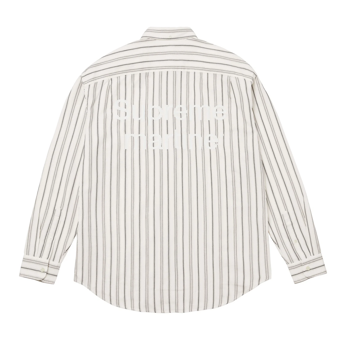 Supreme Martine Rose Metallic Stripe Shirt White