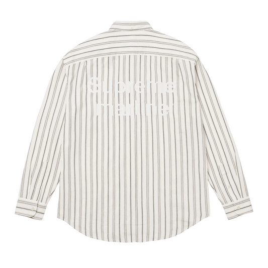Supreme Martine Rose Metallic Stripe Shirt White