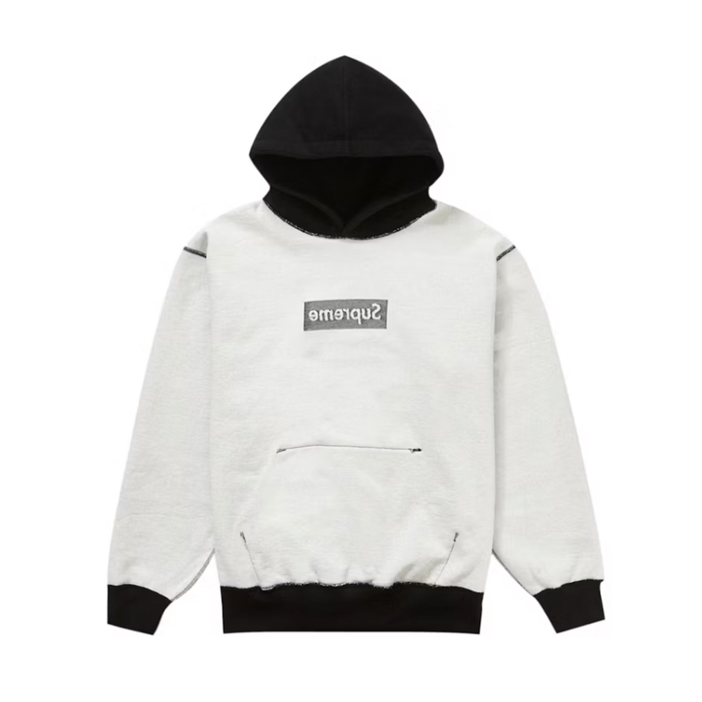 Supreme Inside Out Box Logo Hooded Sweatshirt Black