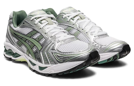 1201A019 107 ASICS Gel-Kayano 14 White Pure Silver Slate Grey Sage