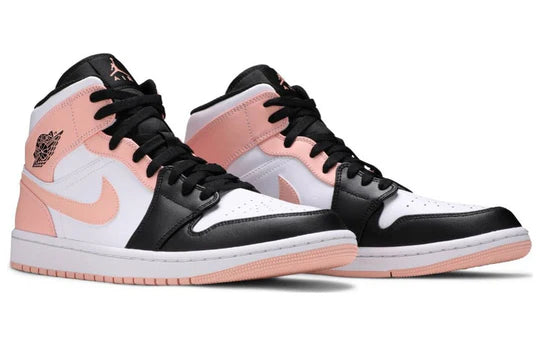 554724 133 Jordan 1 Mid Arctic Orange Black Toe