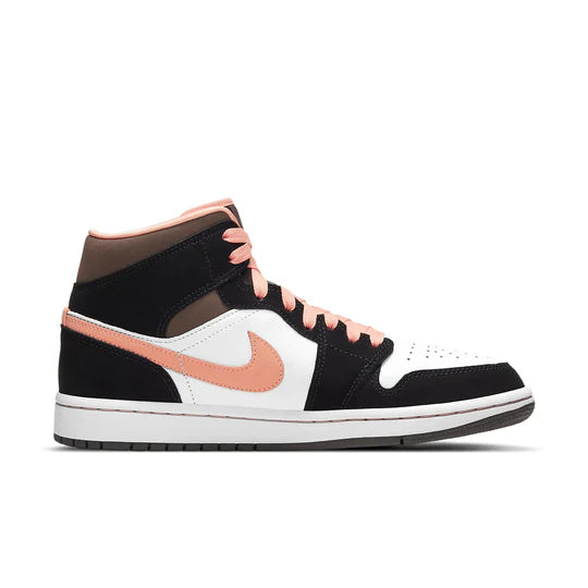 DH0210 100 Jordan 1 Mid Peach Mocha (Women's)
