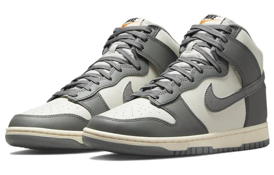 DM0582 001 Nike Dunk High Vintage Gris Hueso Claro