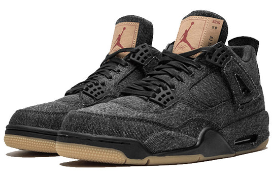 AO2571 001 Jordan 4 Retro Levi's Black