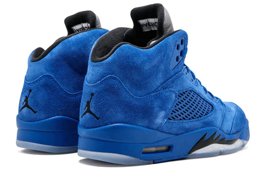 136027 401 Jordan 5 Retro Blue Suede