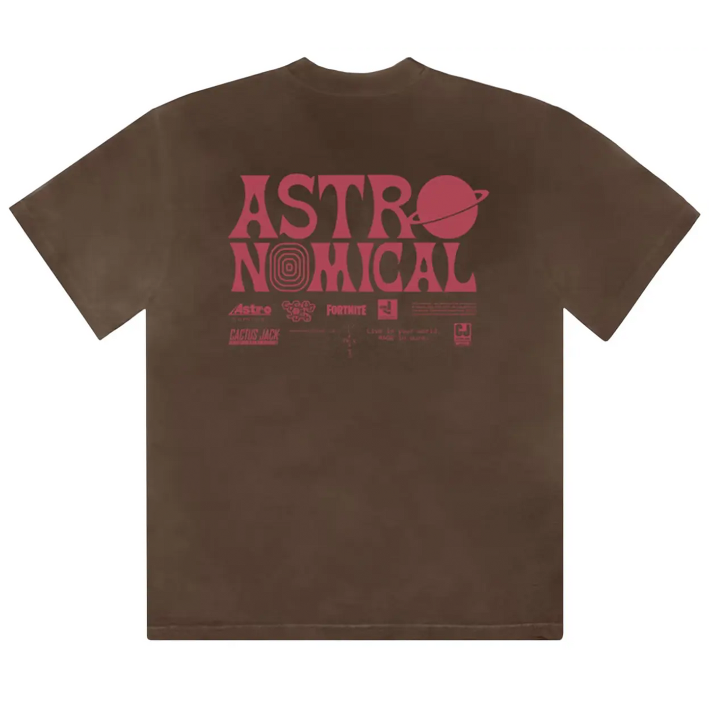 Travis Scott World Event T-shirt Bleached Black [USED] - XL (Used)