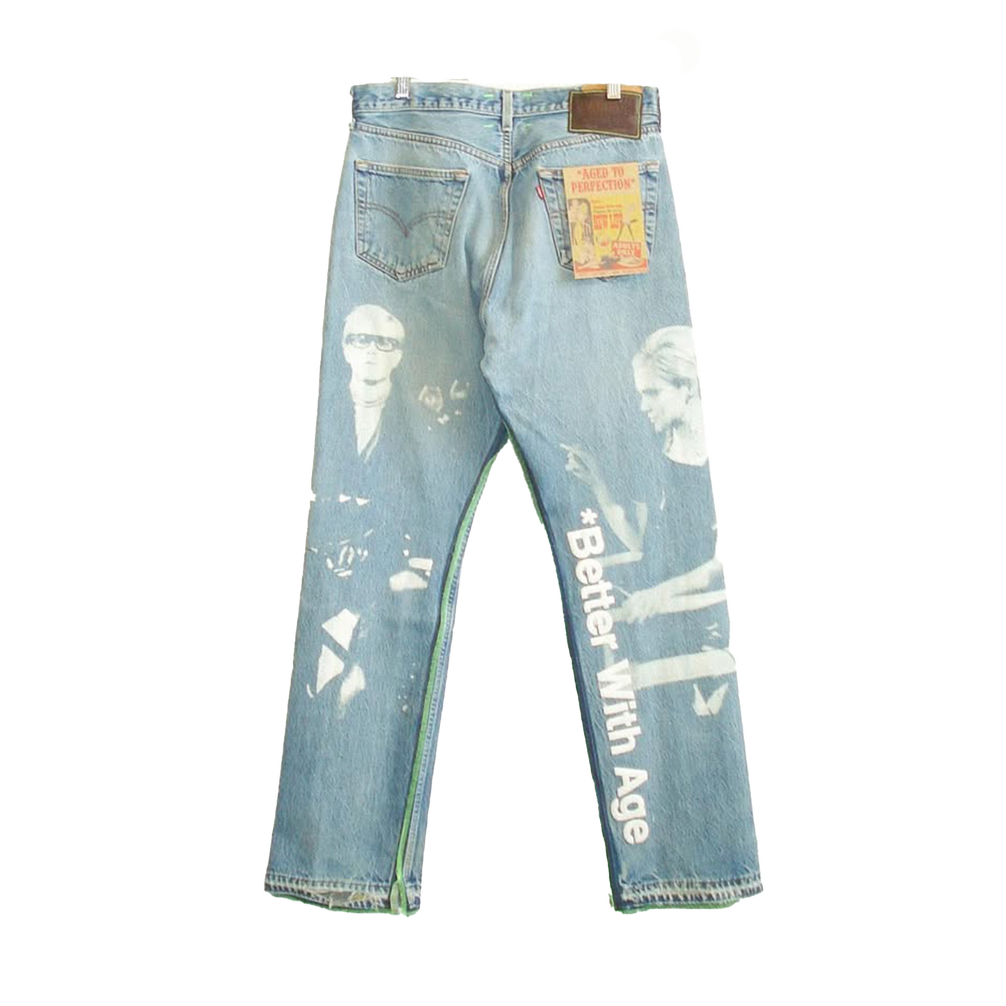 Better With Age Derby Pleated Denim on Vintage Levi's 501