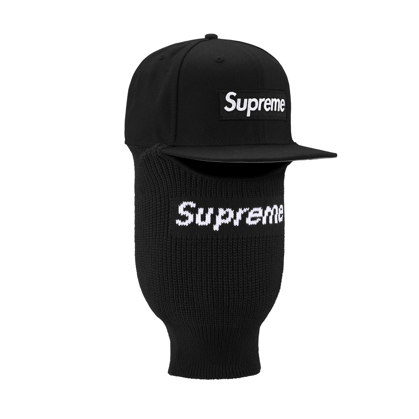 Supreme New Era Box Logo 59Fifty Balaclava Cap Black