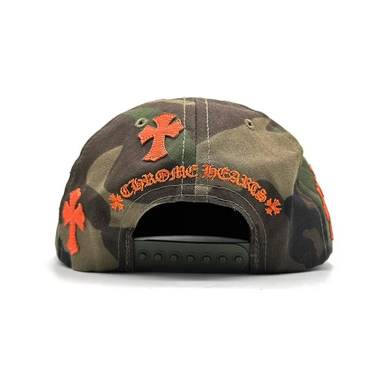 Chrome Hearts Cross Patch Hat Camo/Orange [USED3]