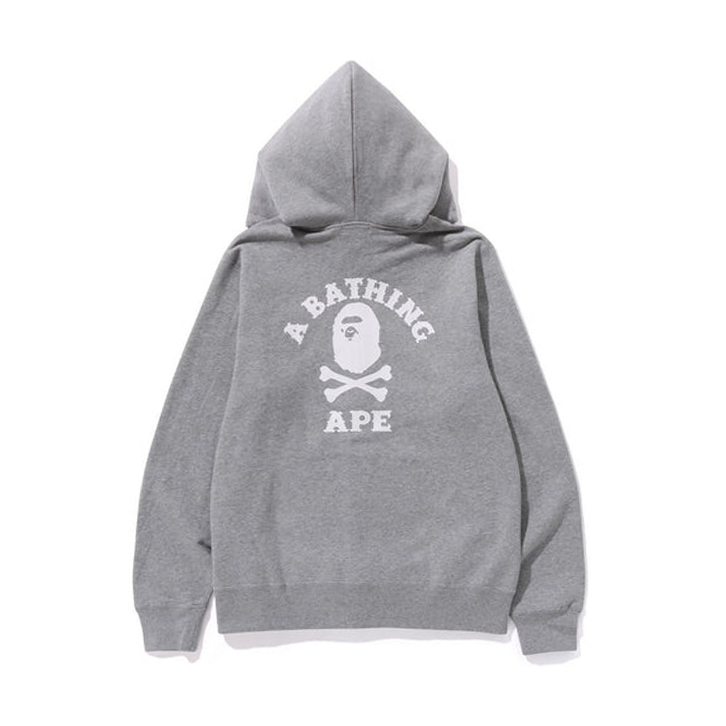Bape Ape Crossbone College Zip Hoodie [USED] - L (Used)