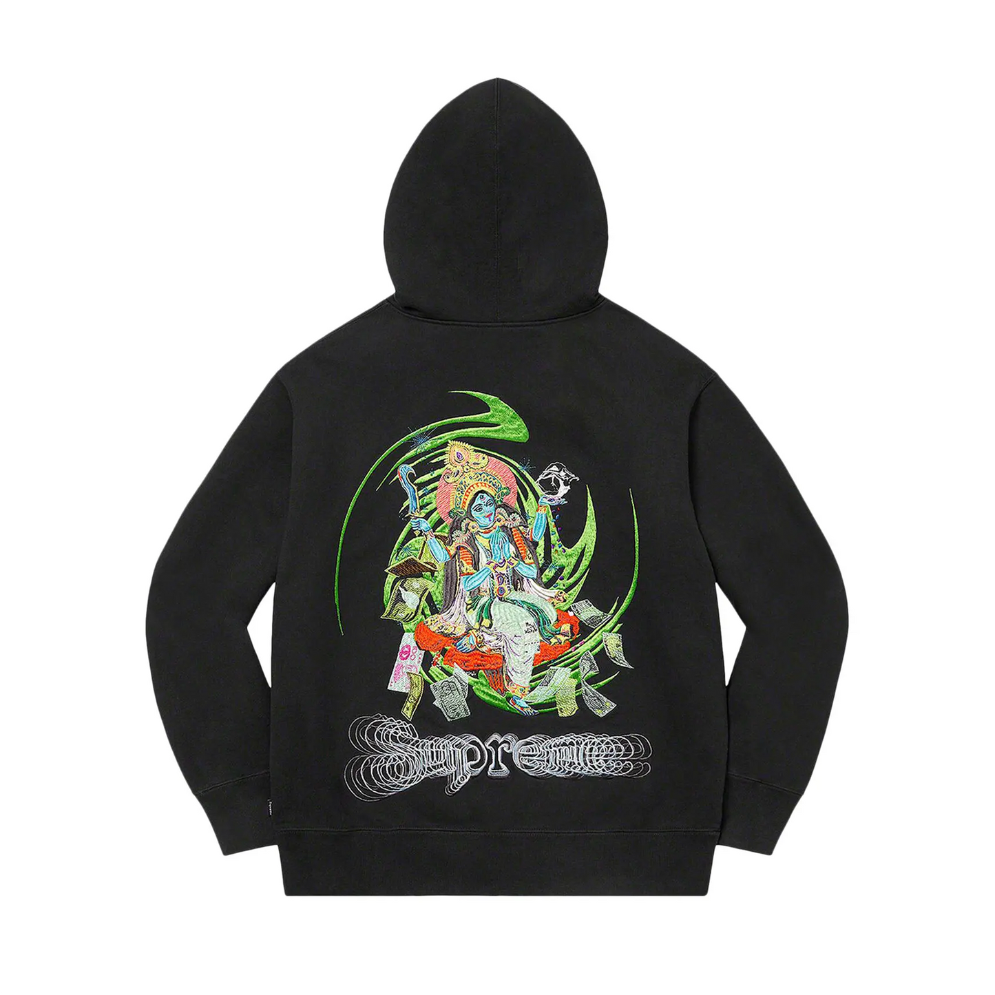 Supreme Lakshmi Zip Up Hooded Sweatshirt Black [USED] - M (Used)