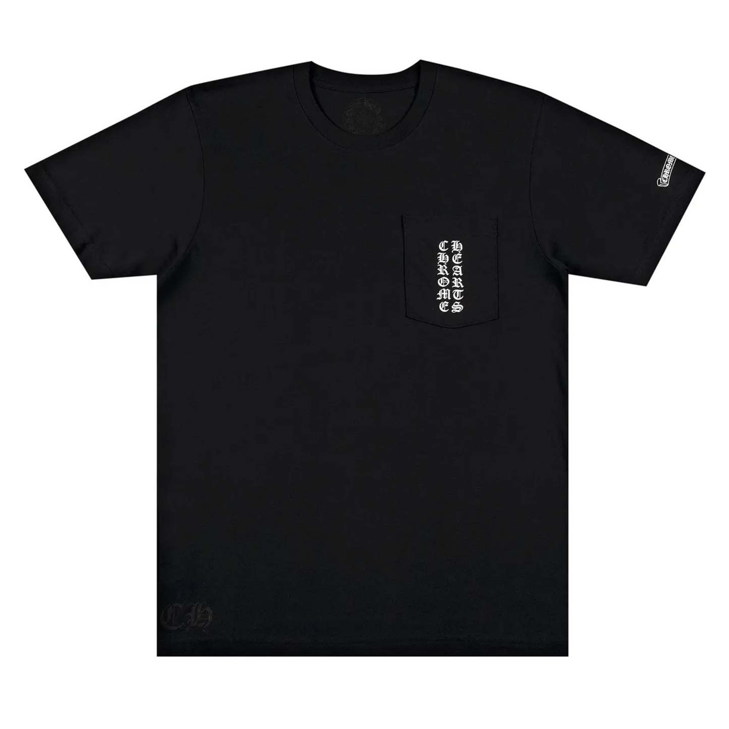 Chrome Hearts Osaka Exclusive Scroll Logo Pocket Tee Black