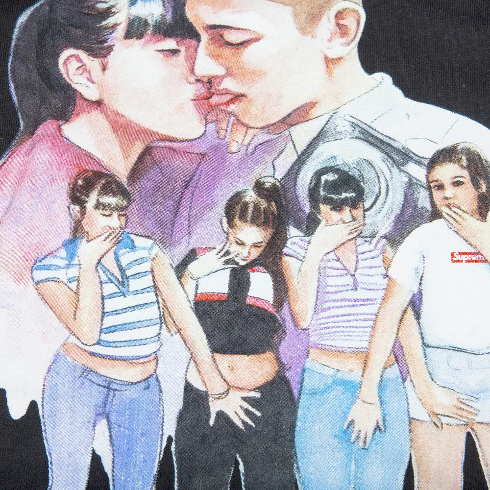 Supreme Kiss Tee Black [USED] - XL (Used)