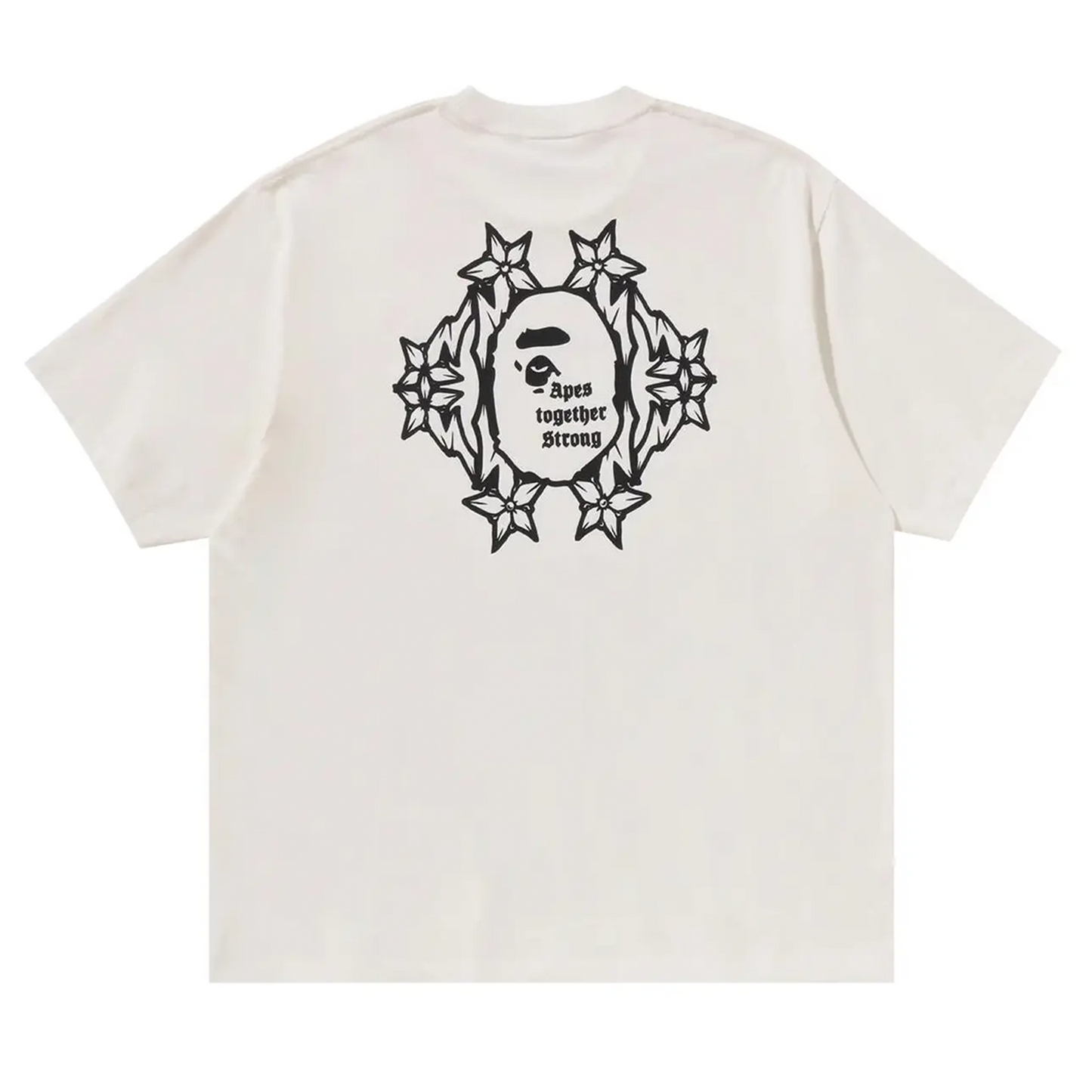 BAPE Gothic Logo Relaxed Fit Tee 'Ivory'