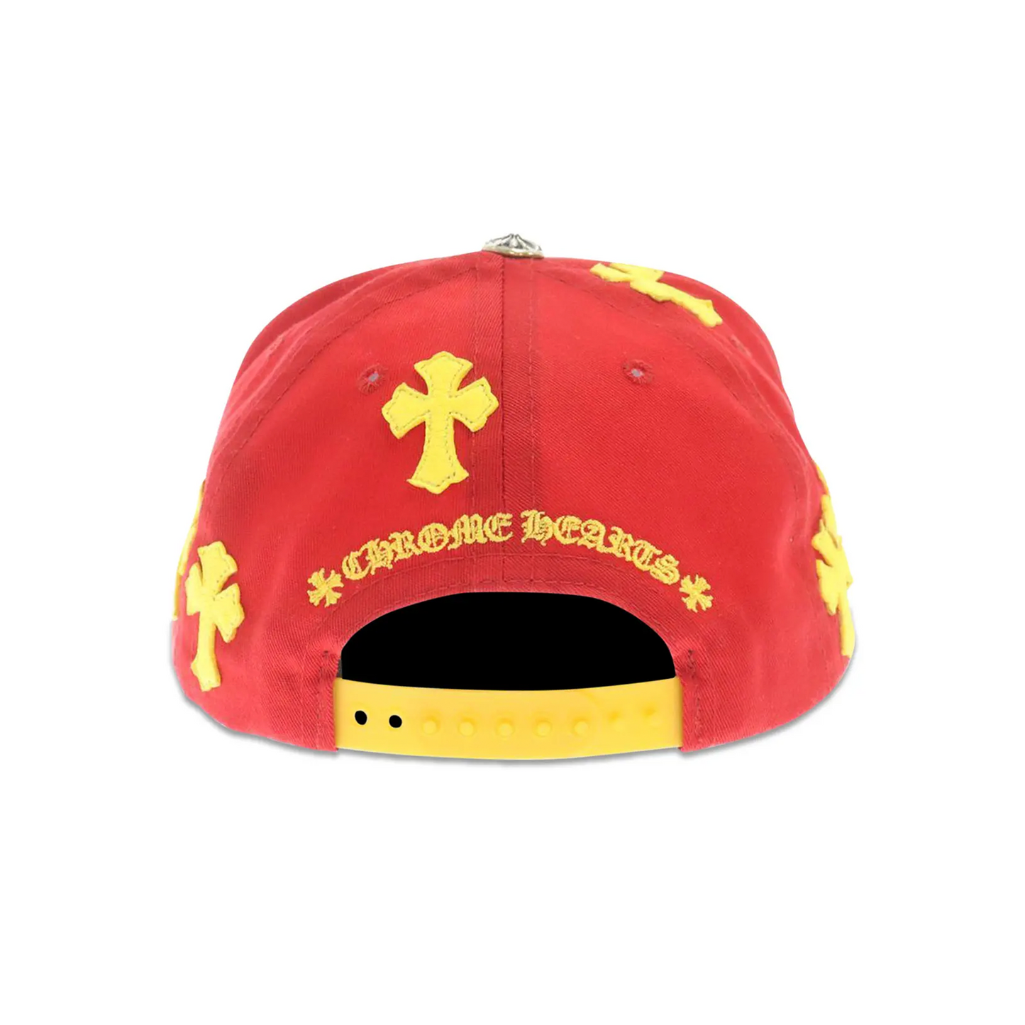Chrome Hearts Cross Patch Hat Red/Yellow [USED]