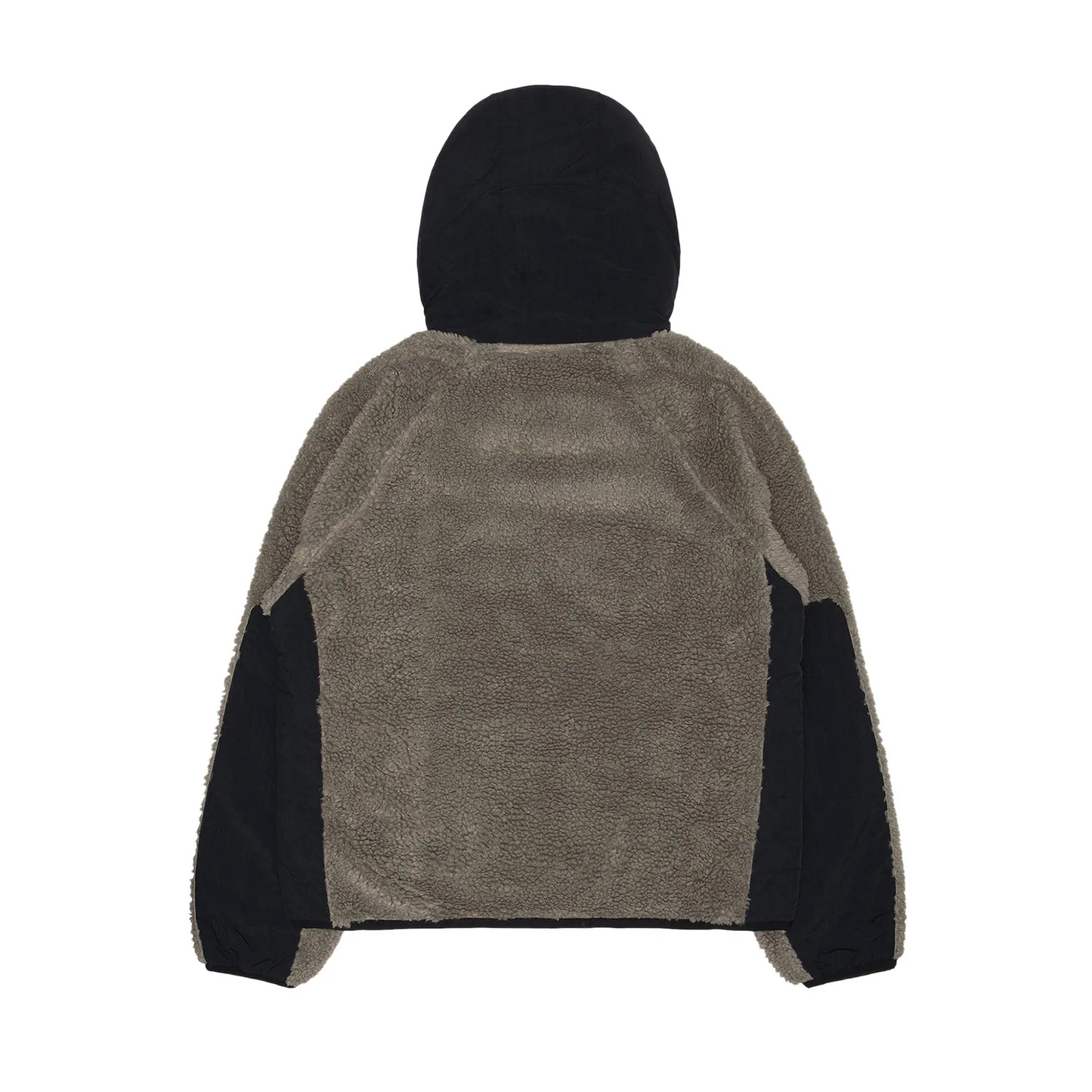 Stussy Sherpa Paneled Hooded Jacket 'Stone' [USED] - L (Used)