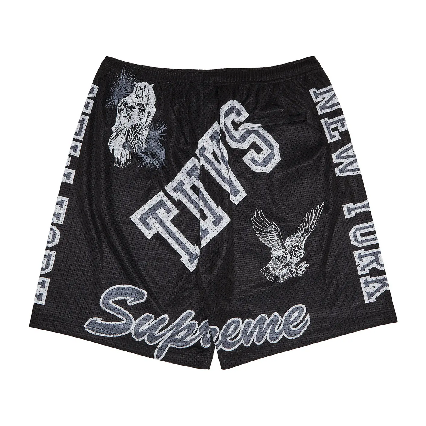 Supreme Varsity Mesh Short 'Black' [USED] - M (Used)