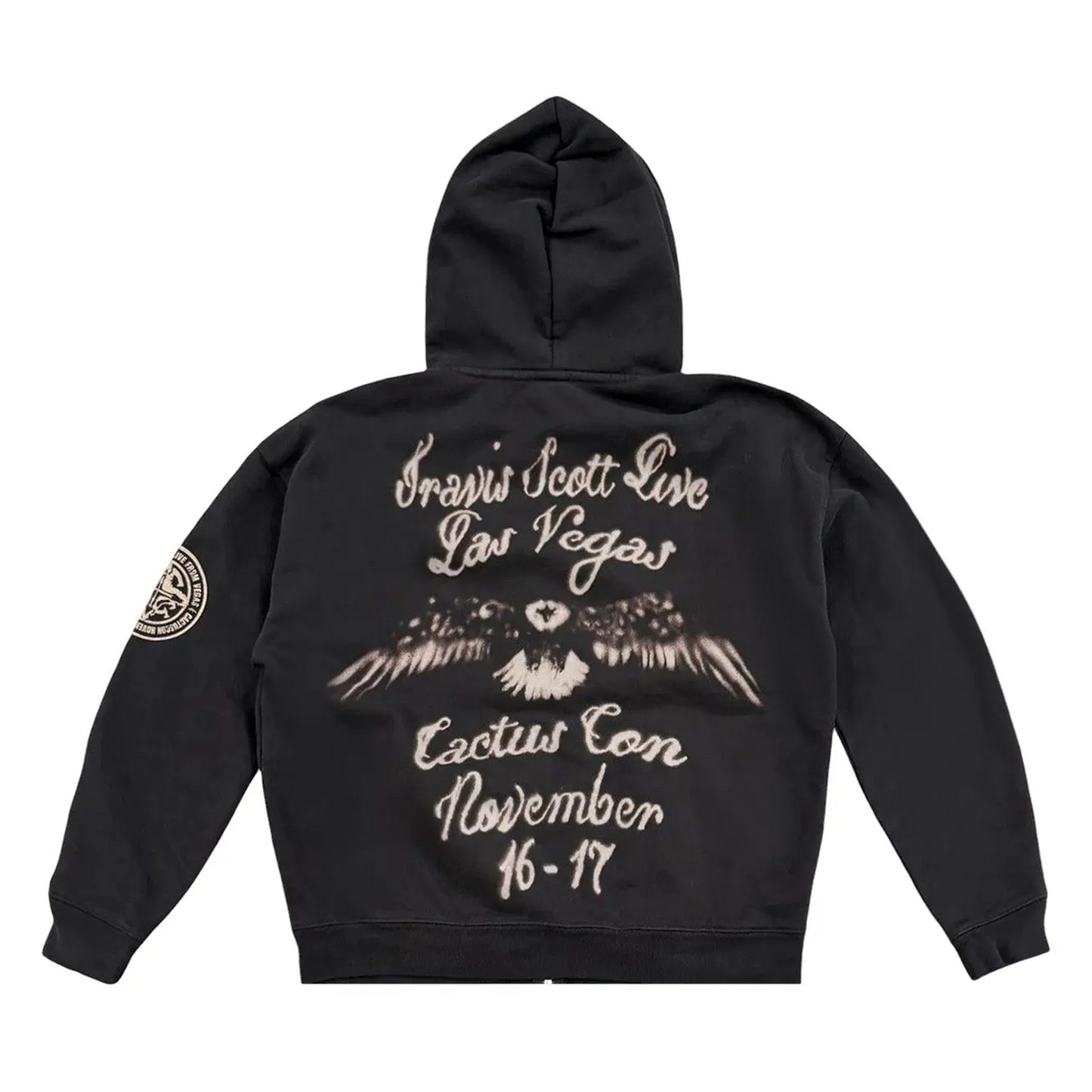Travis Scott Utopia My Eyes Zip Hoodie Black [USED] - XXL (Used2)