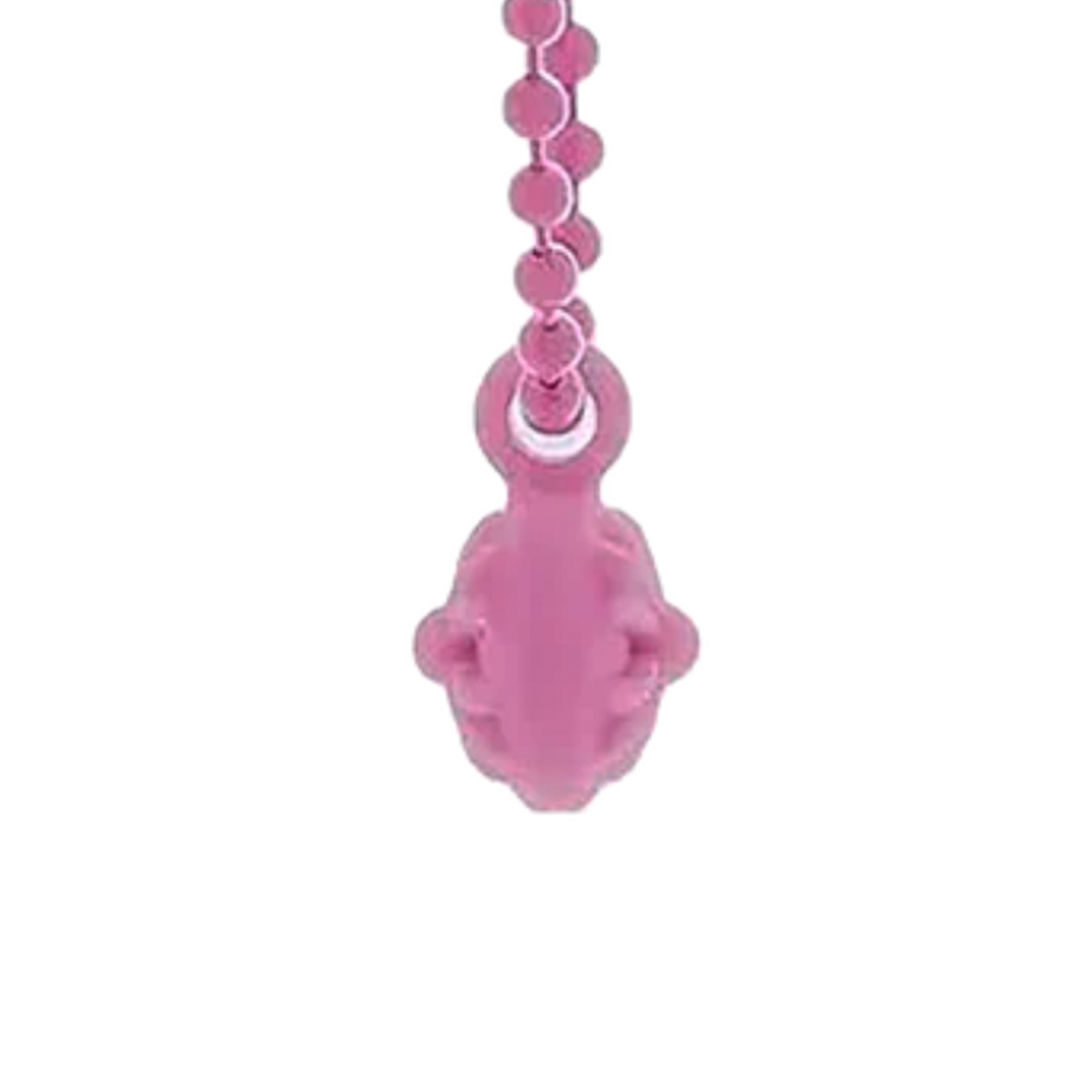 Chrome Hearts Cross Ball Silicone Necklace Pink