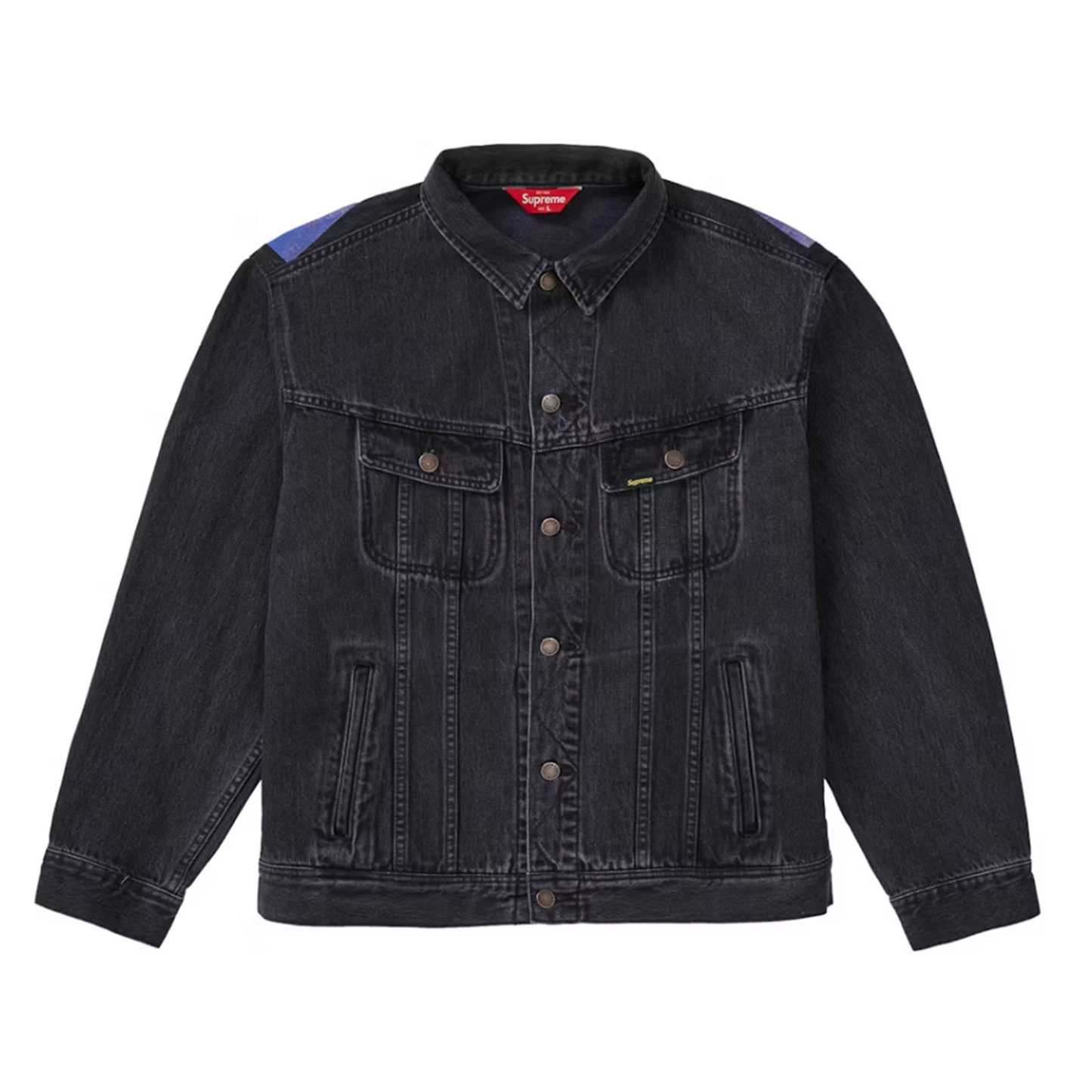 Supreme New York Painted Trucker Jacket Black [USED] - XL (Used)